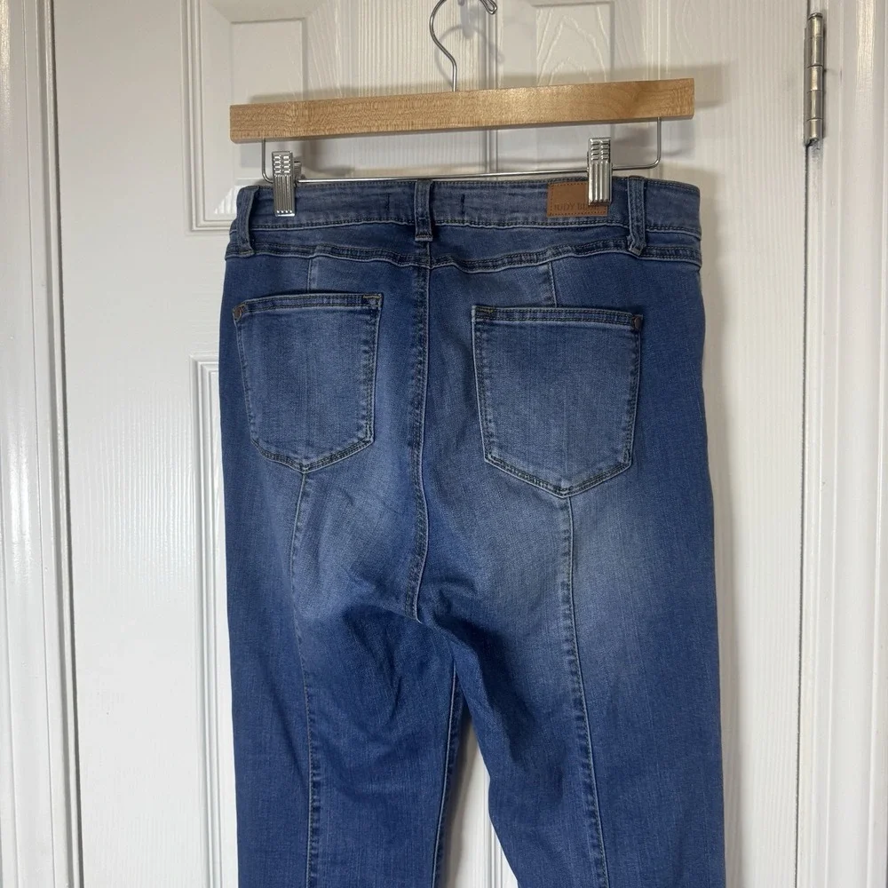 Judy Blue Jeans Size 9 29 Super Flare Stretch High Rise Medium Wash Blue